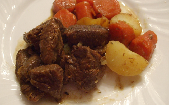 Chevreuil aux carottes et au cidre