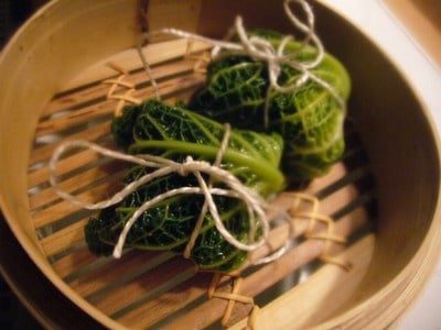 Bonbons de chou au foie gras