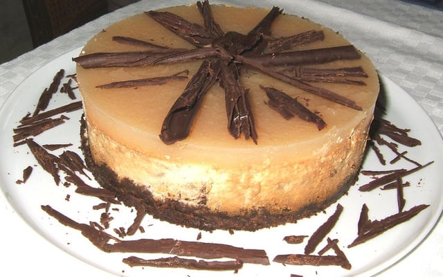 Cheesecake poire-chocolat