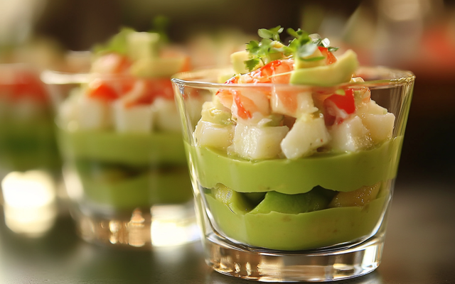 Verrine avocat-surimi