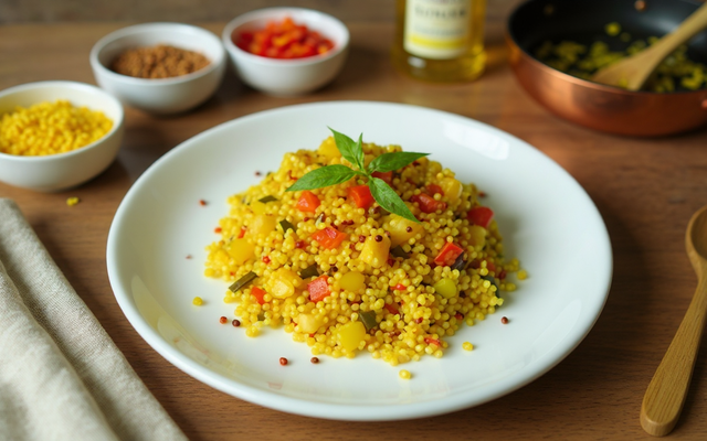 Quinoa au poulet et légumes du soleil