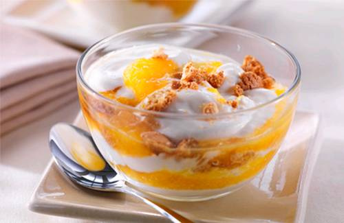 Dessert aux abricots et aux amarettis