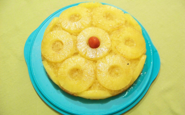 Gâteau à l'ananas renversé