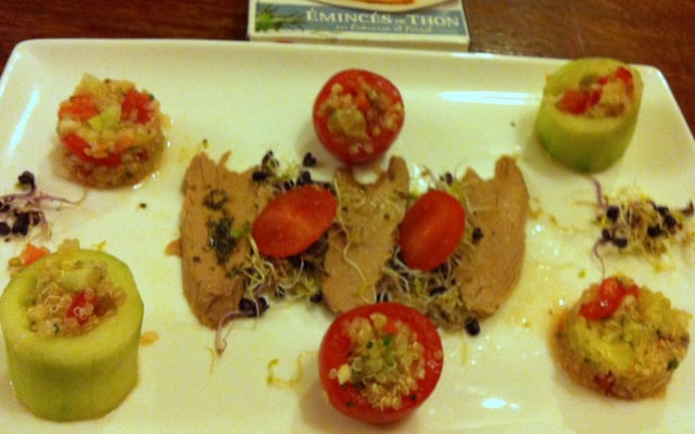 Salade autour de l'émincé de thon