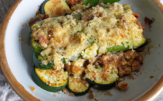Crumble courgettes chèvre