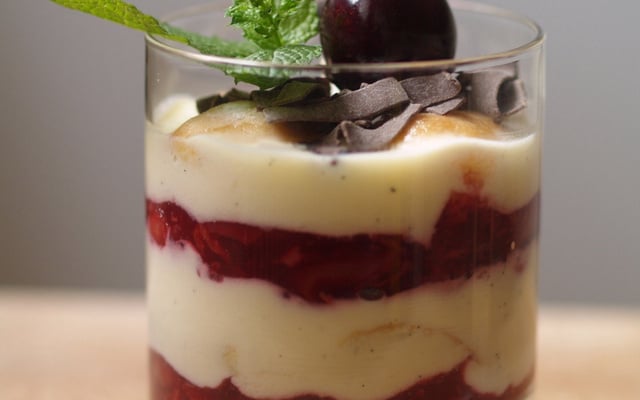 Trifle à la cerise à ma façon