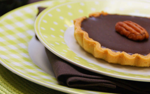 Tarte au chocolat et noix de pécan