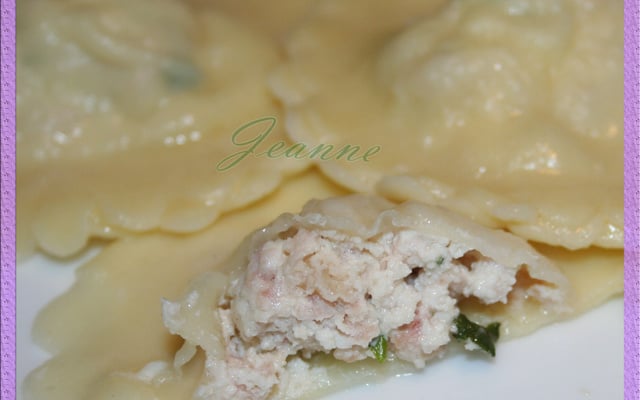Raviolis au jambon et ricotta