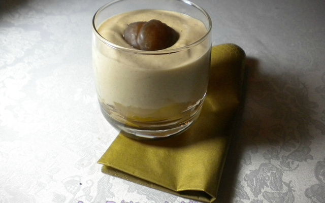 Tiramisu aux poires et aux marrons