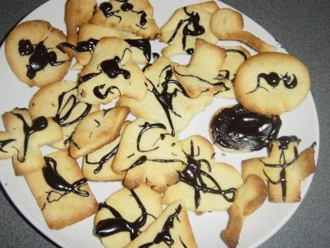 Gâteaux secs d'amande au chocolat