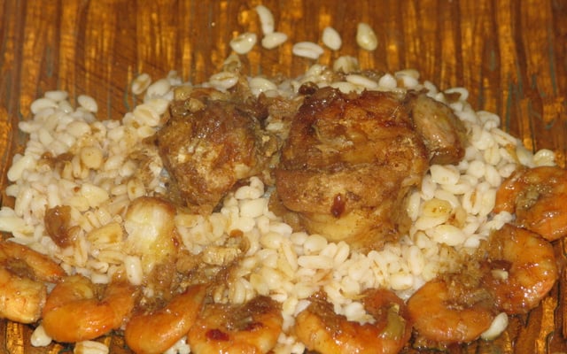 Massalé de lotte aux crevettes