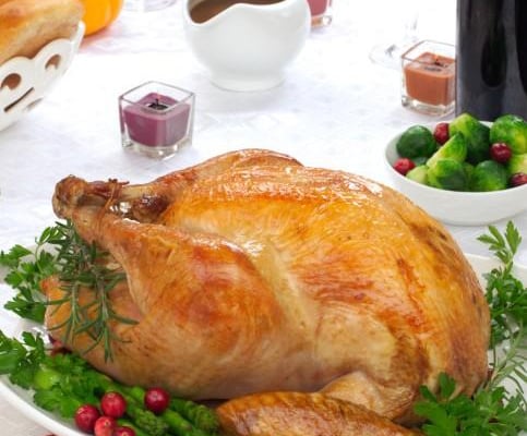 Dinde farcie aux boudins blancs truffes et pleurotes