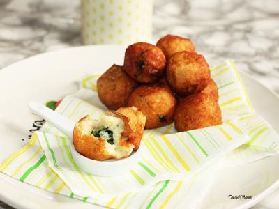 Boulettes pommes de terre épinards feta