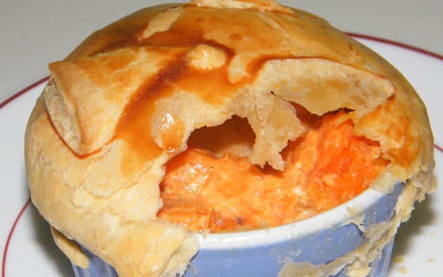 Minitourtes de potiron aux lardons