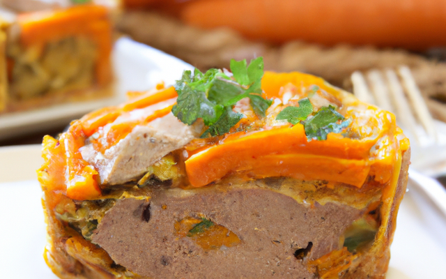 Tourte de veau aux carottes et à l'orange