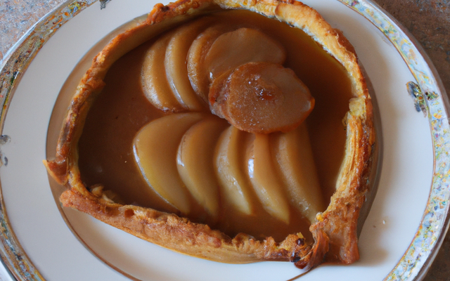 Tarte aux poires à la fourme d'ambert