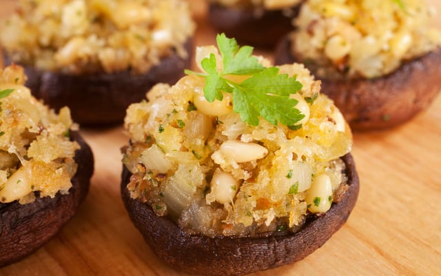 Champignons farcis végétariens