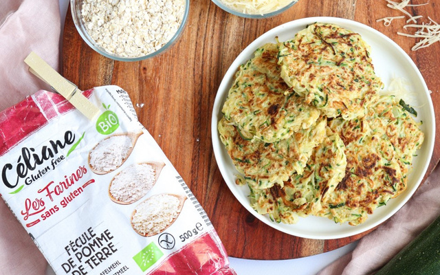 Galettes de courgettes à la fécule de pommes de terre