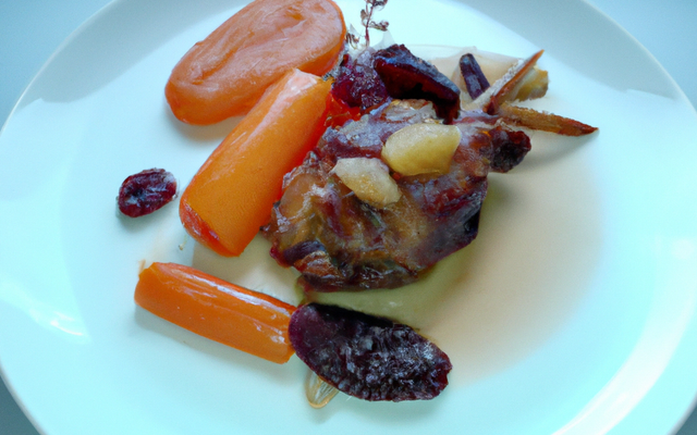 Fricassée de lapin aux fruits secs et canelle