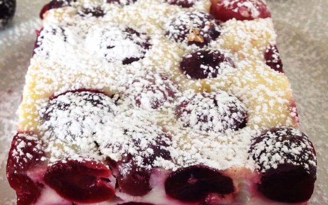 Clafoutis aux cerises et mascarpone