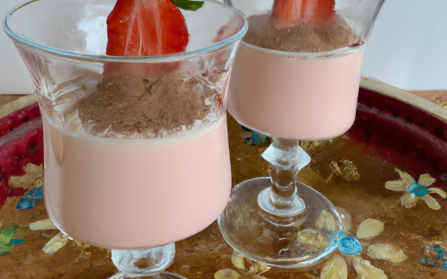 Mousses fraises/chocolat blanc