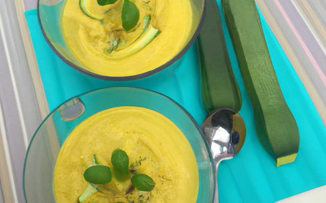Mousse de courgettes au curry
