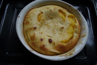 Clafoutis aux pêches ou aux nectarines