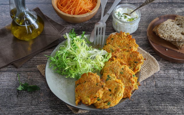 Galettes de carottes au cumin