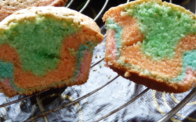 Muffin arc-en-ciel