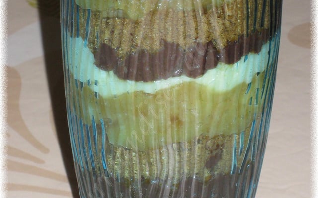 Verrines (grandes) purée, boudin, spéculoos et pommes