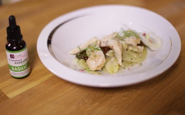 Fricassée de volaille au basilic