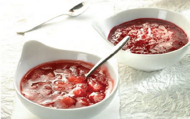 Confiture de framboises au four