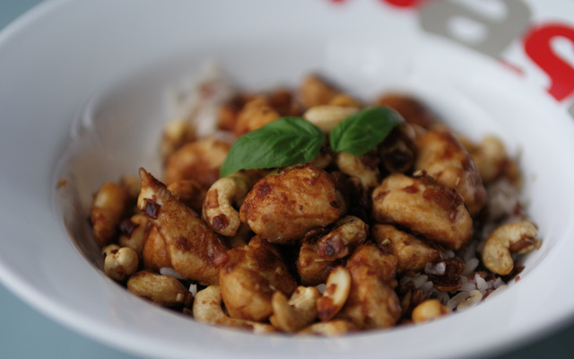 Wok de poulet cajou & citronnelle