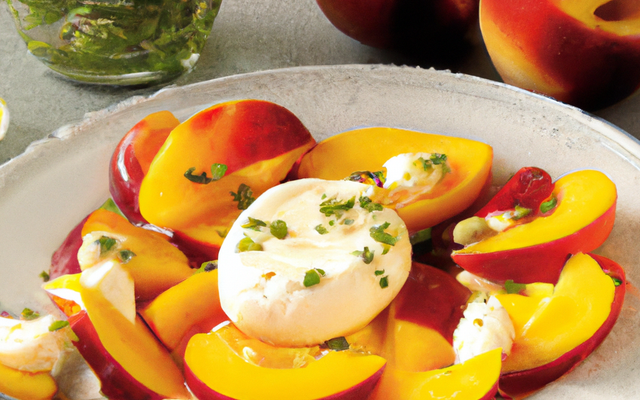 Mozzarella aux nectarines