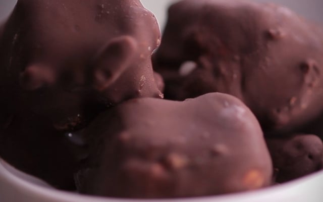 Mini-bouchées glacées au chocolat