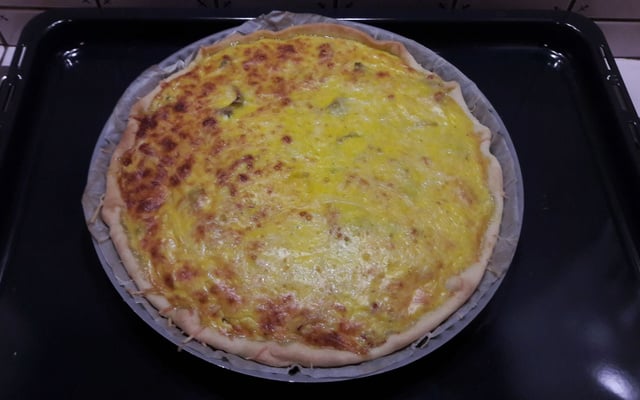 Quiche aux poireaux sans pâte