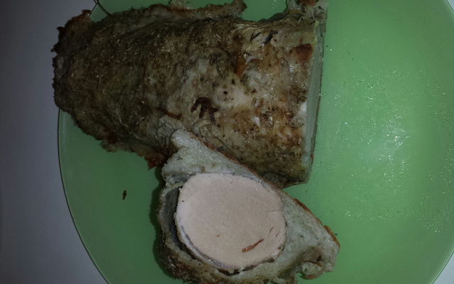 Filet mignon de porc en croûte de pommes de terre