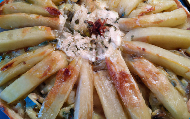 Tarte pommes et roquefort