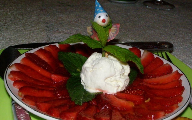 Carpaccio de fraises facile