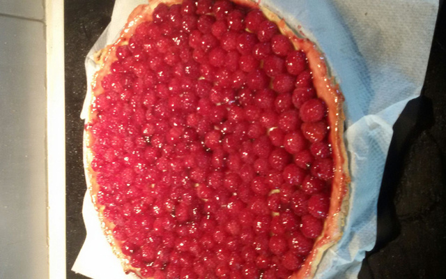 Tarte à la framboise