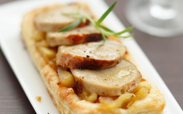 Tartelettes Poires et Boudin blanc