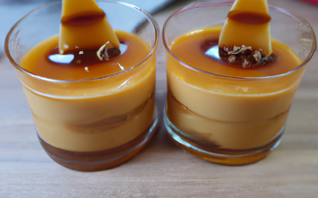 Verrine de poires, caramel au beurre salé et spéculoos