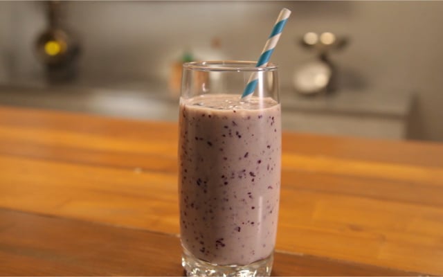 Smoothie à la myrtille