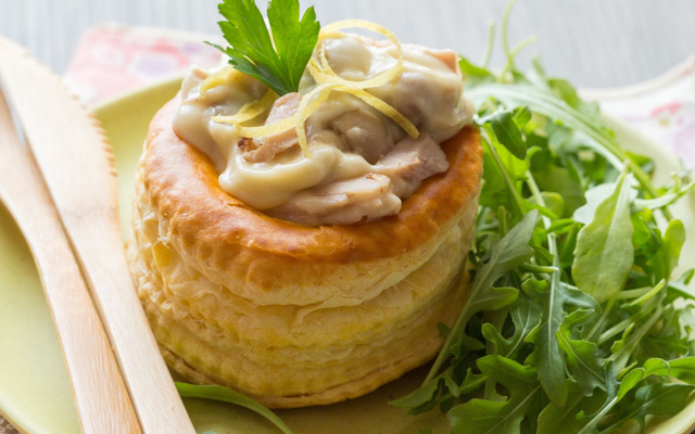 Vol-au-vent au poulet citronné