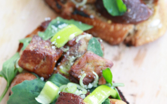 Bruschetta en trompe-l'oeil