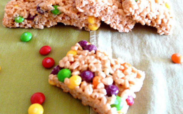 Skittles® Rice Krispies® Squares