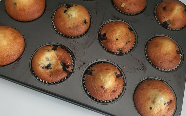 Muffins aux myrtilles comme à New York