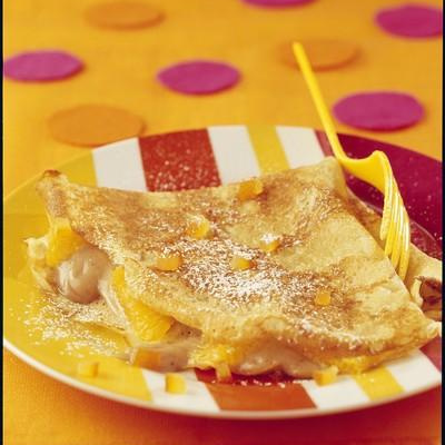 Crêpes aux marrons et à l'orange