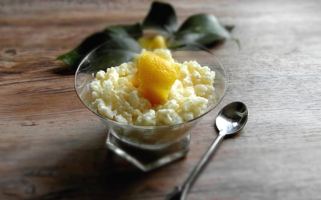 Risotto sucré au citron