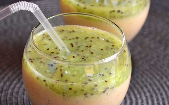 Smoothie banane et kiwi
